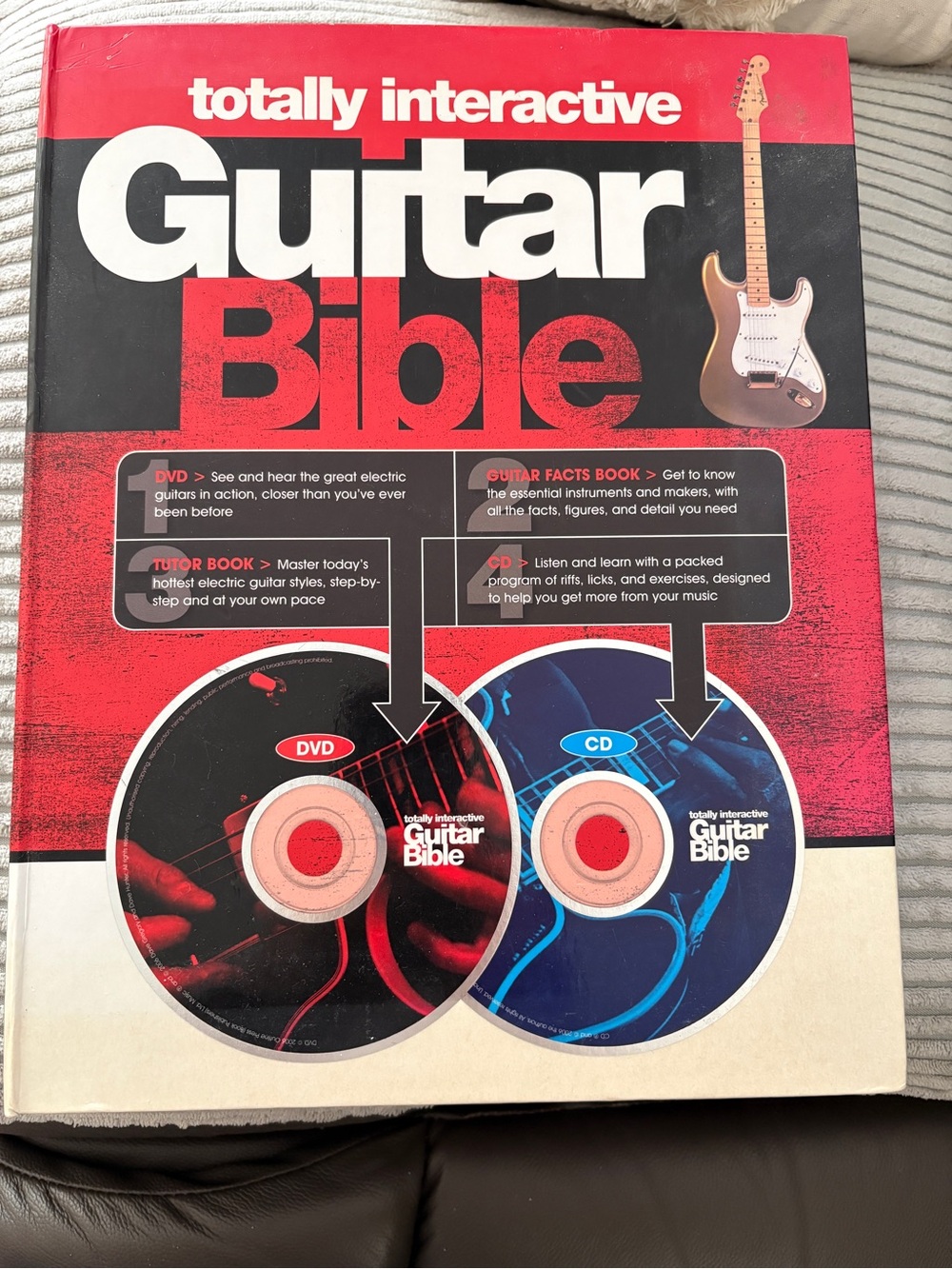 Totally Interactive Guitar Bible DVD & CD - Red and Black